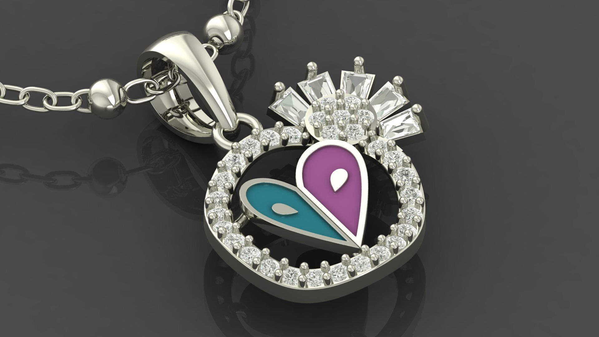 Pendant Necklace 3D print model_28