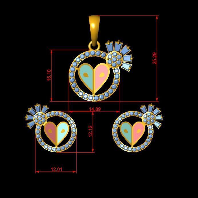 Pendant Necklace 3D print model_6