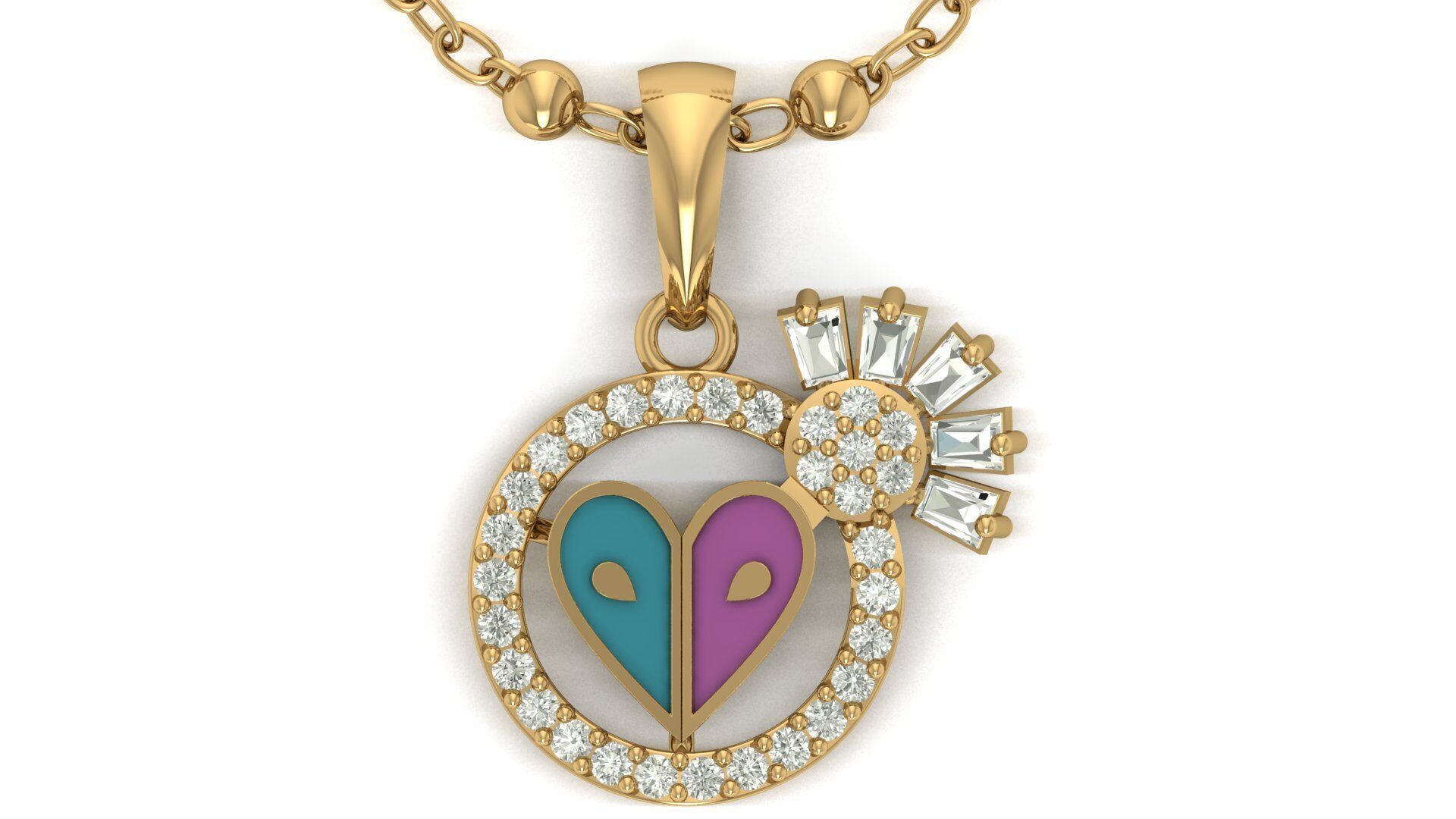 Pendant Necklace 3D print model_18