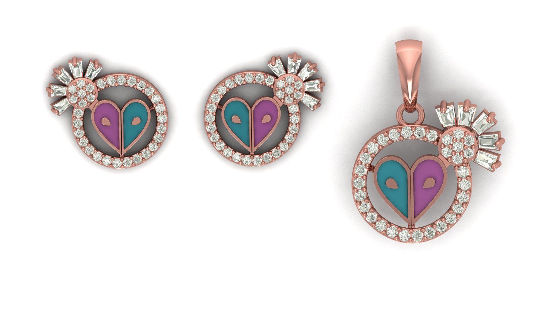 Pendant Necklace 3D print model_4