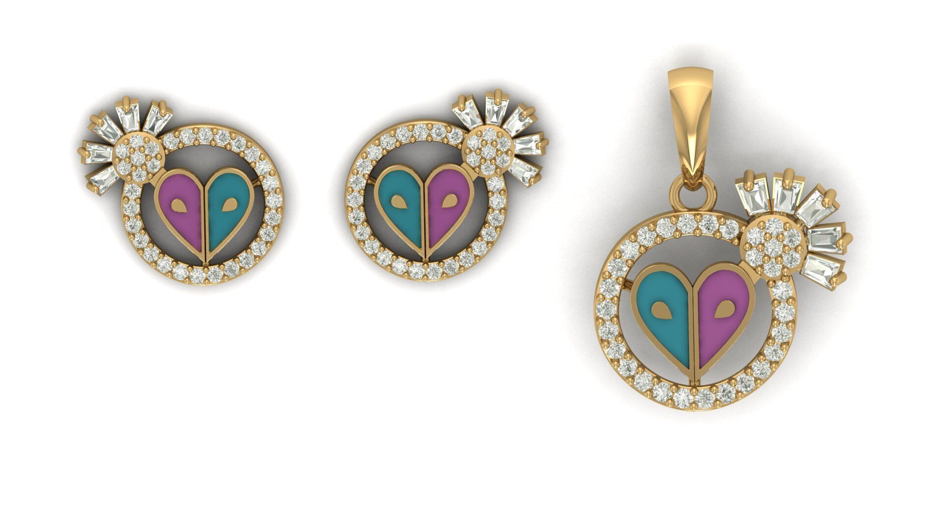 Pendant Necklace 3D print model_3