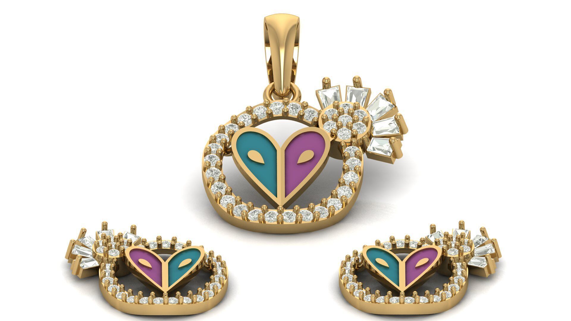 Pendant Necklace 3D print model_2