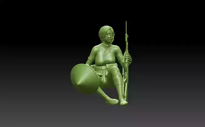 Vietnamese Soldier  3D print model