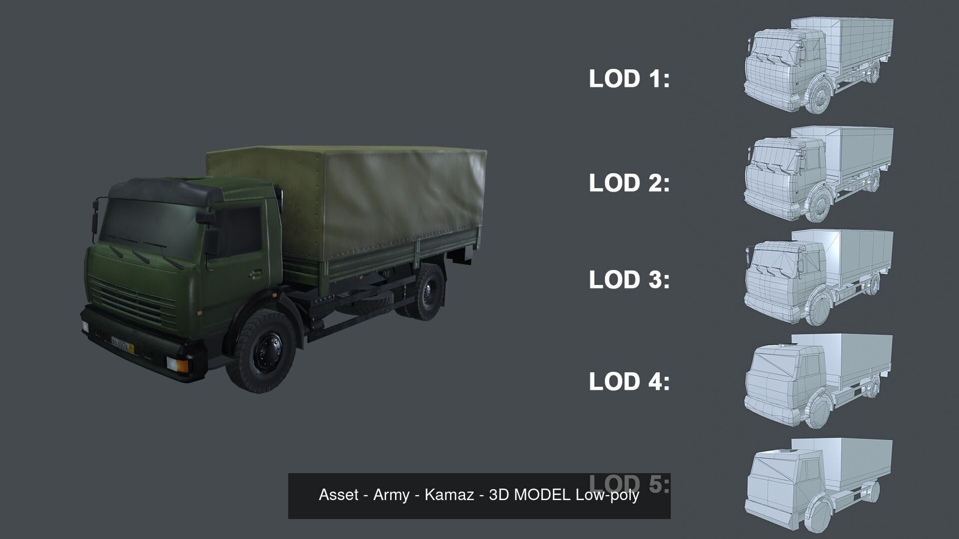Asset - Military - Vehicle - 3D Model - VR AR  3D Model Collection_96