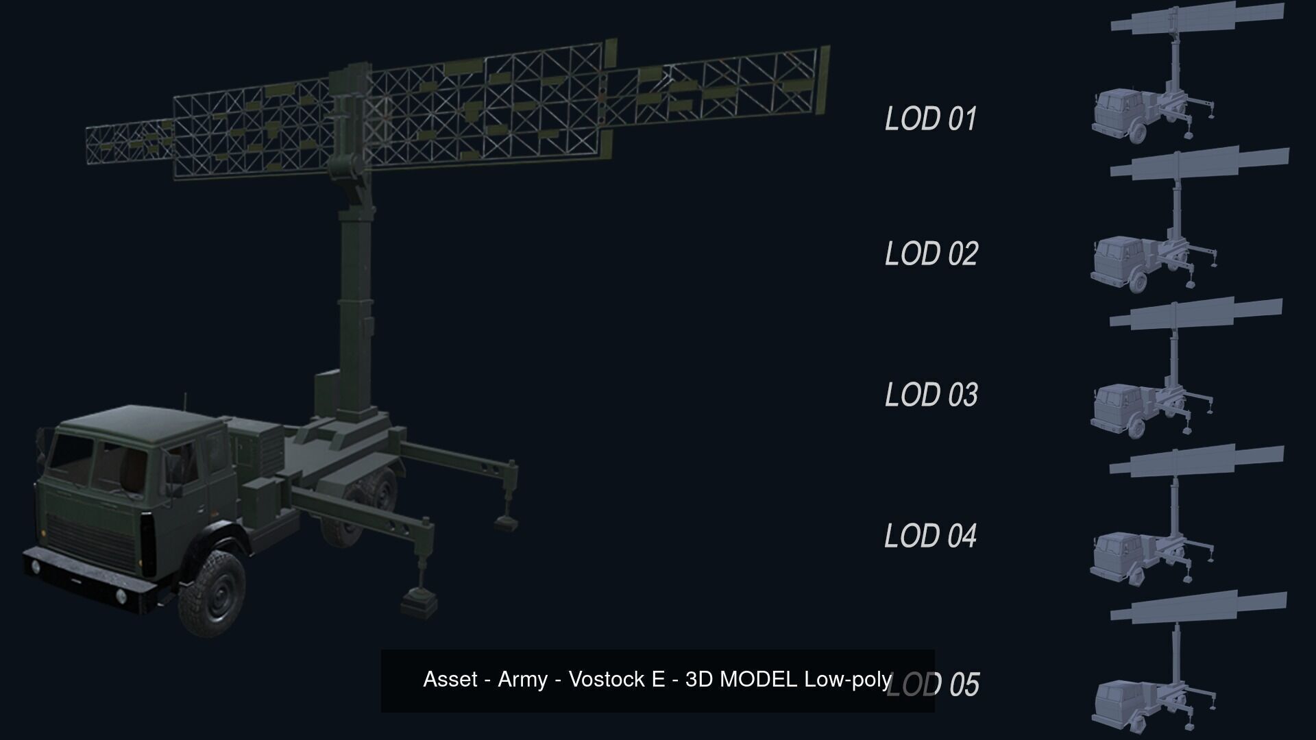 Asset - Military - Vehicle - 3D Model - VR AR  3D Model Collection_90