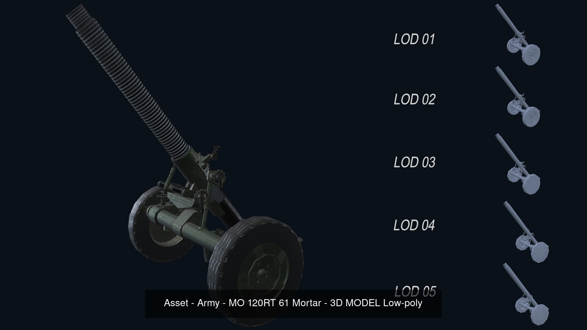 Asset - Military - Vehicle - 3D Model - VR AR  3D Model Collection_95