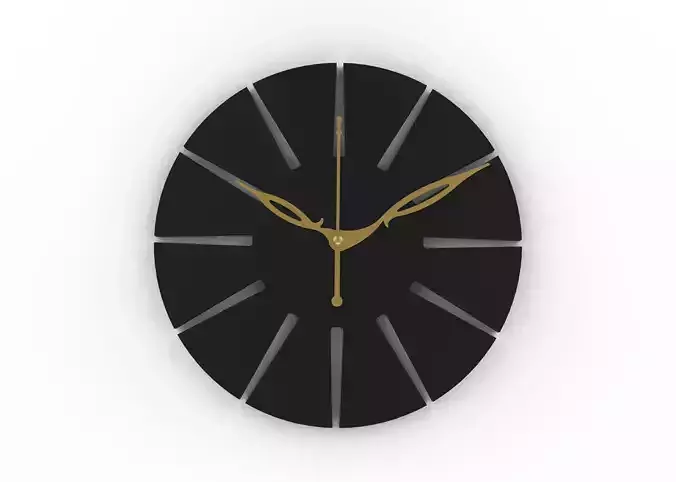 3D Modern Wall Clock - Unique Minimalist Design