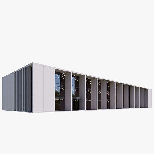 medicine school Low-poly 3D model