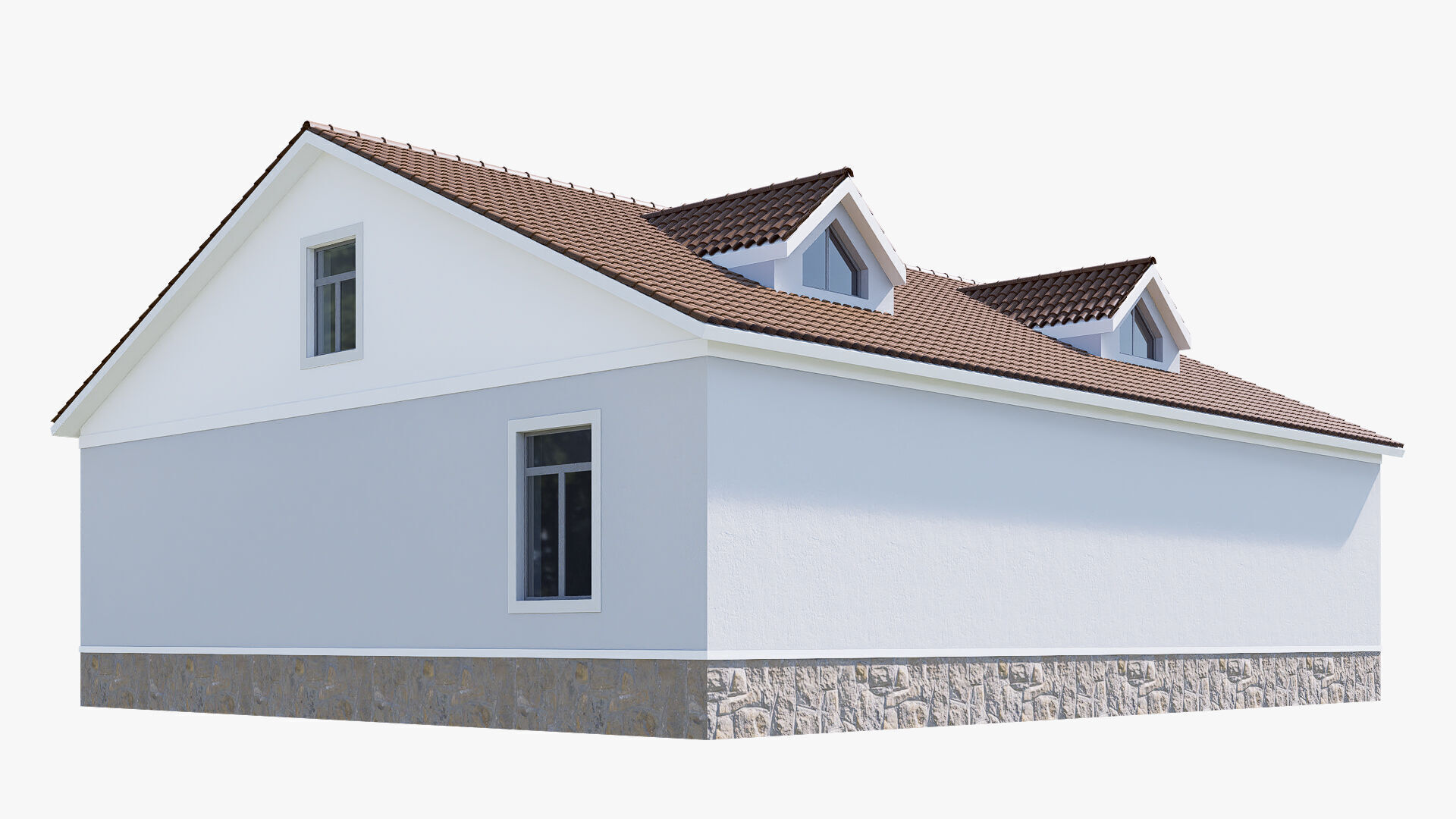house Low-poly 3D model_5
