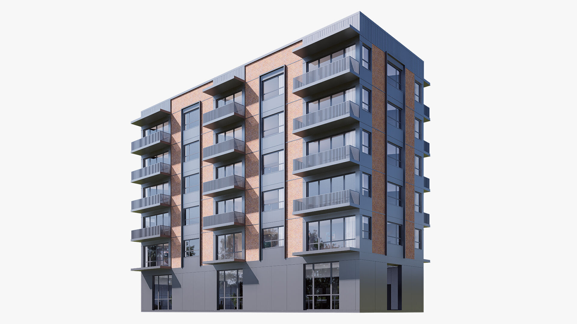 Apartment Low-poly 3D model_5