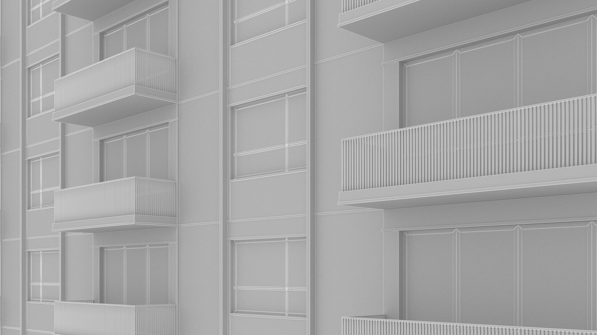 Apartment Low-poly 3D model_9