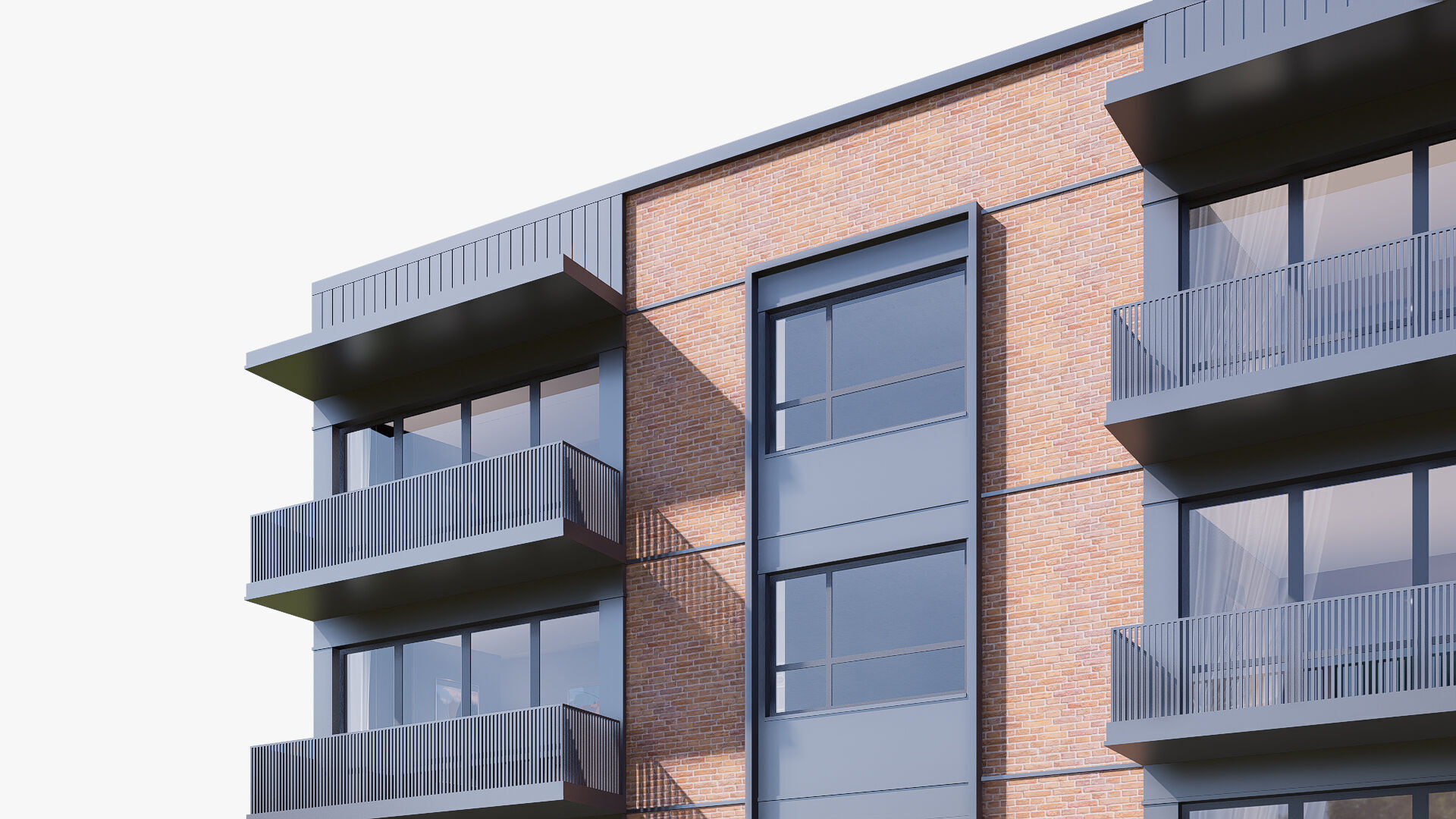 Apartment Low-poly 3D model_7