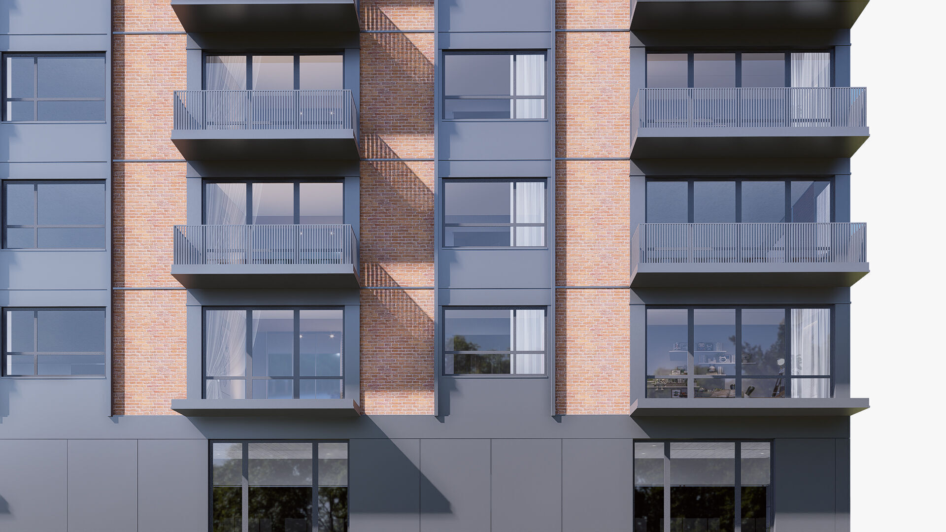 Apartment Low-poly 3D model_6