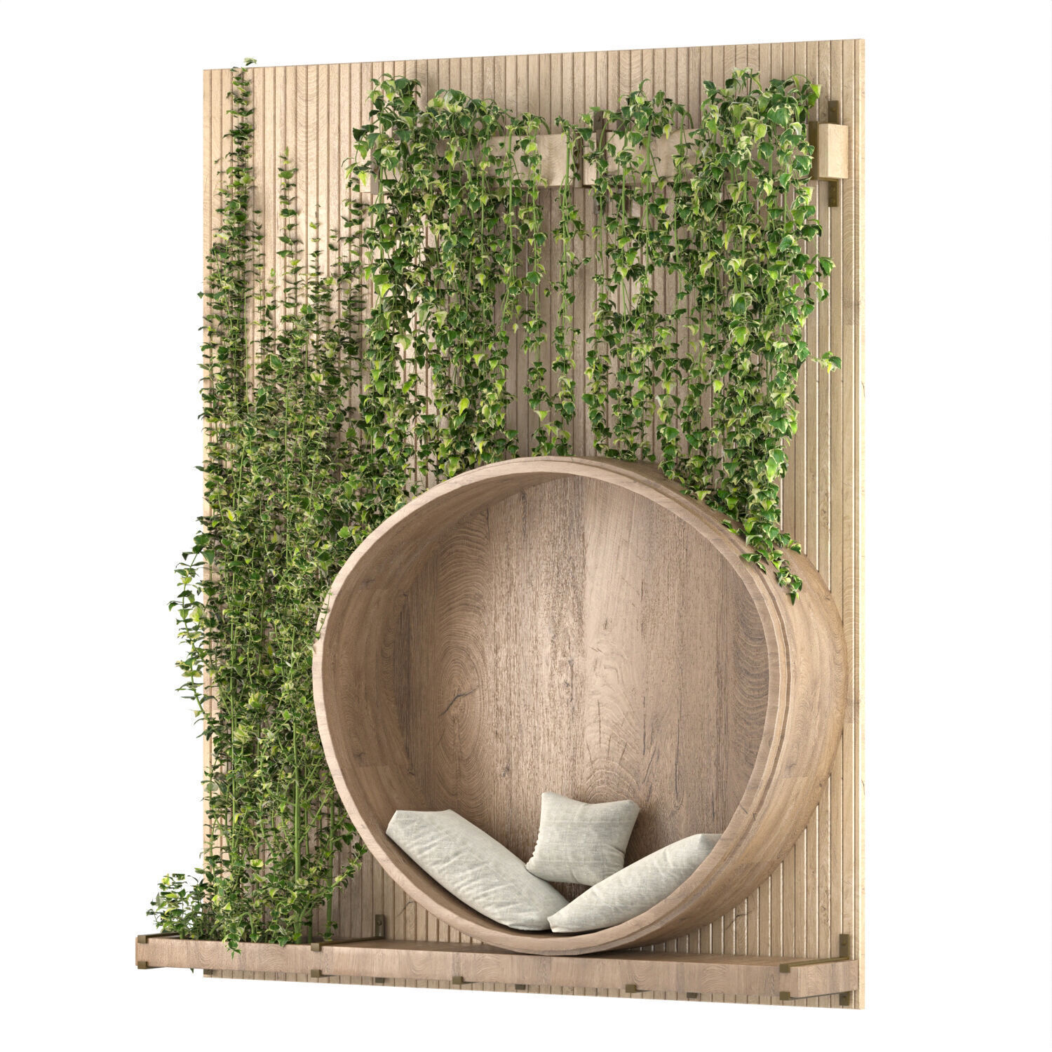 Boho Wall Plant Furniture 02 3D model_1