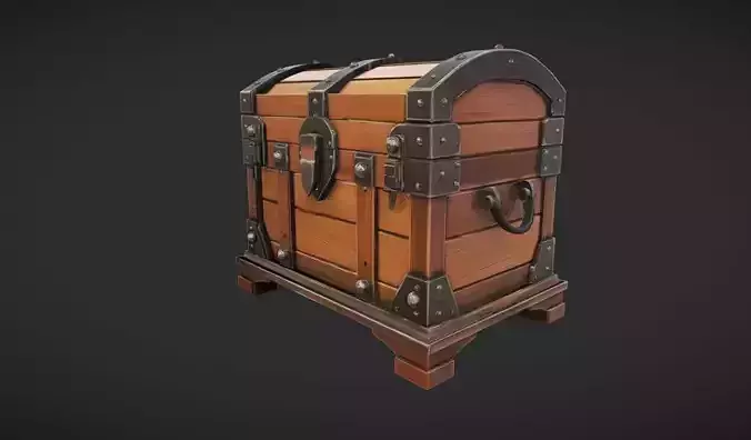Wooden treasure chest