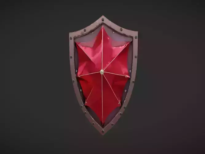 Polygonal medieval shield