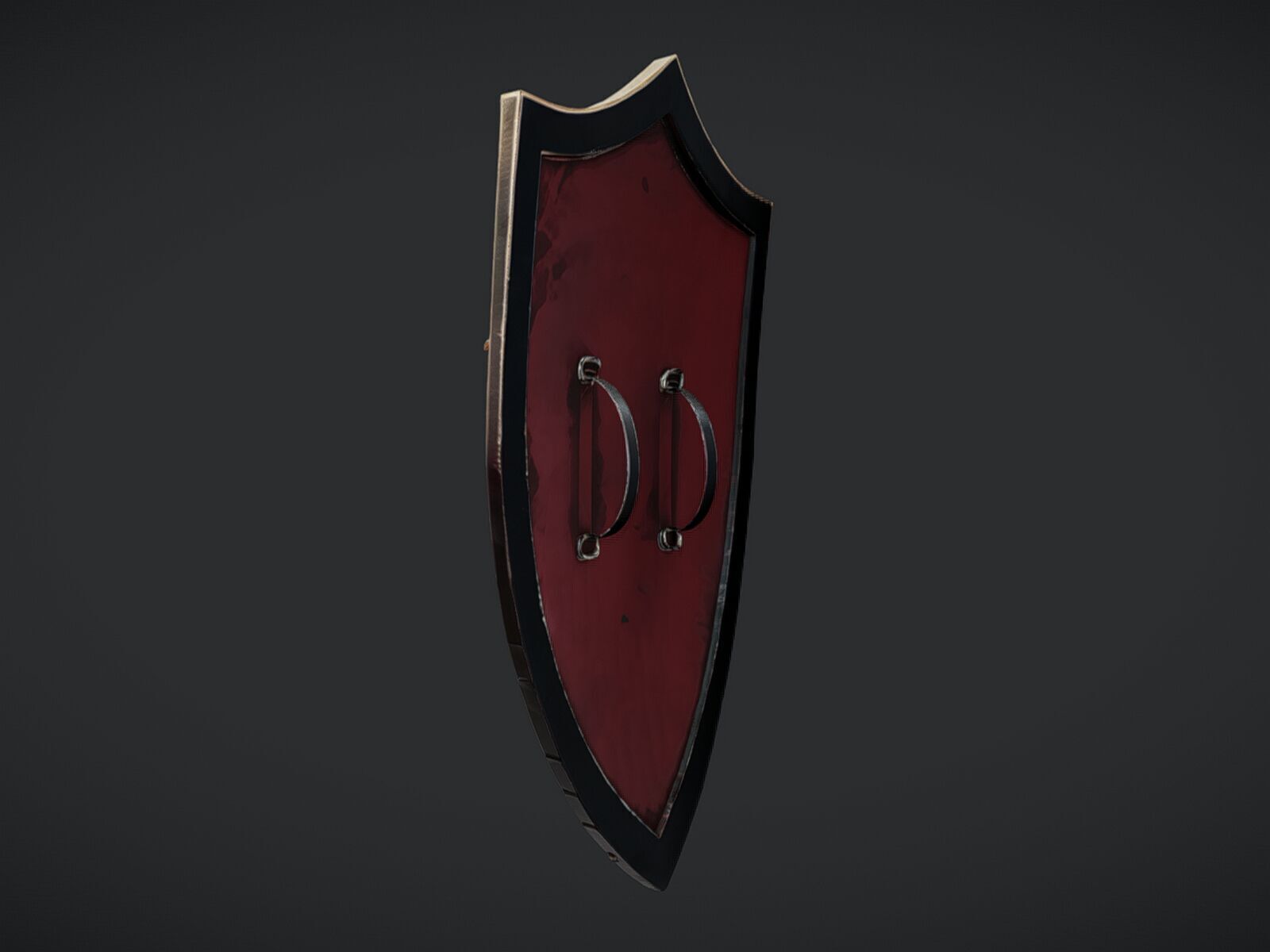 ornate medieval shield 3D model_5