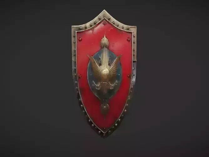 ornate medieval shield