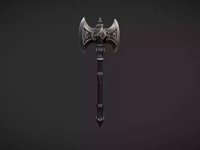 ornate battle axe