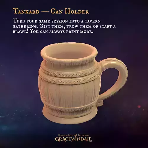 DM Inventory - Tankard Can Holder 3D print model