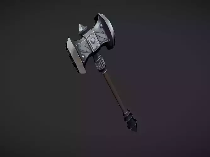 medieval style battle axe