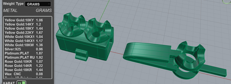 4pt Gem Or Diamond Tennis Bracelet 3D print model_2