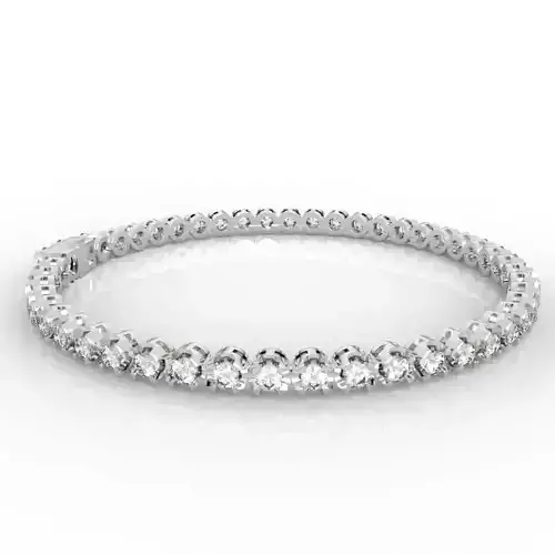 4pt Gem Or Diamond Tennis Bracelet 3D print model 4pt Gem Or Diamond Tennis Bracelet 3D print model