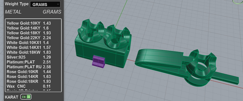 5pt Gem Or Diamond Tennis Bracelet 3D print model_2
