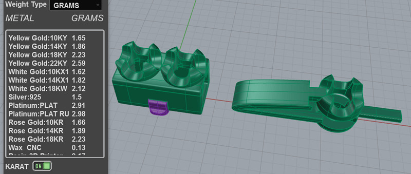 6pt Gem Or Diamond Tennis Bracelet 3D print model_3