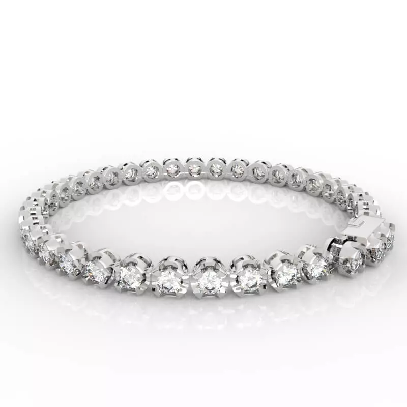 6pt Gem Or Diamond Tennis Bracelet 3D print model_0