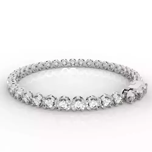 6pt Gem Or Diamond Tennis Bracelet 3D print model 6pt Gem Or Diamond Tennis Bracelet 3D print model