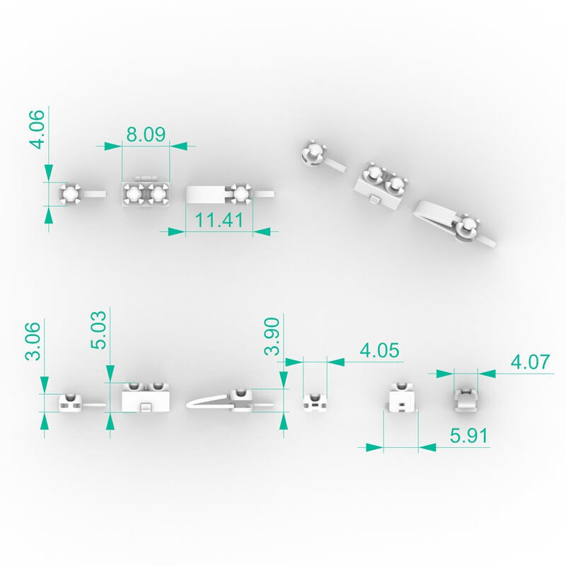 6pt Gem Or Diamond Tennis Bracelet 3D print model_1
