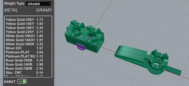 7pt Gem Or Diamond Tennis Bracelet 3D print model_3