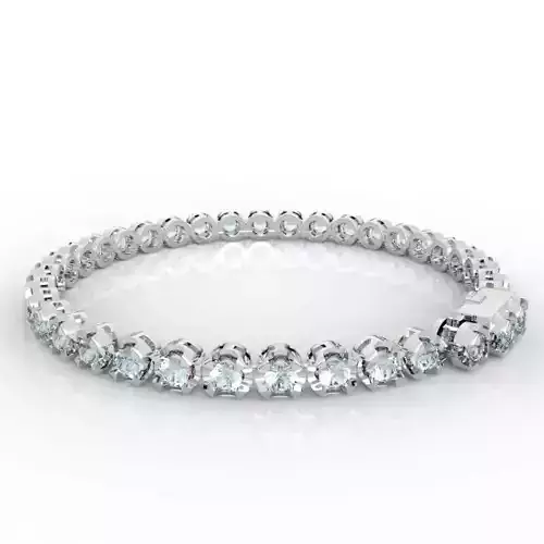 8pt Gem Or Diamond Tennis Bracelet 3D print model 8pt Gem Or Diamond Tennis Bracelet 3D print model