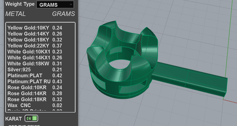 8pt Gem Or Diamond Tennis Bracelet 3D print model_5