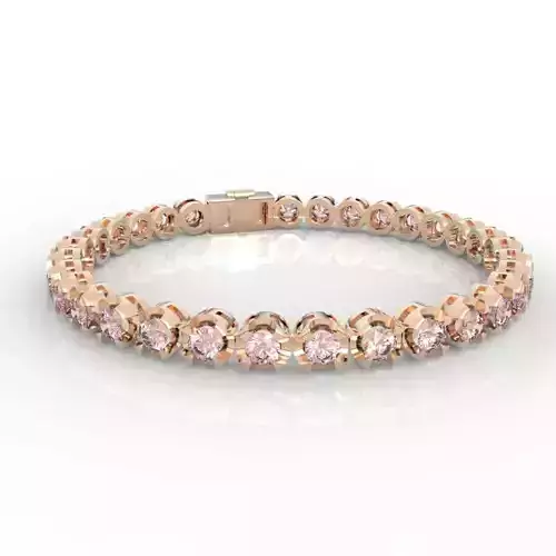 9pt Gem Or Diamond Tennis Bracelet 3D print model 9pt Gem Or Diamond Tennis Bracelet 3D print model