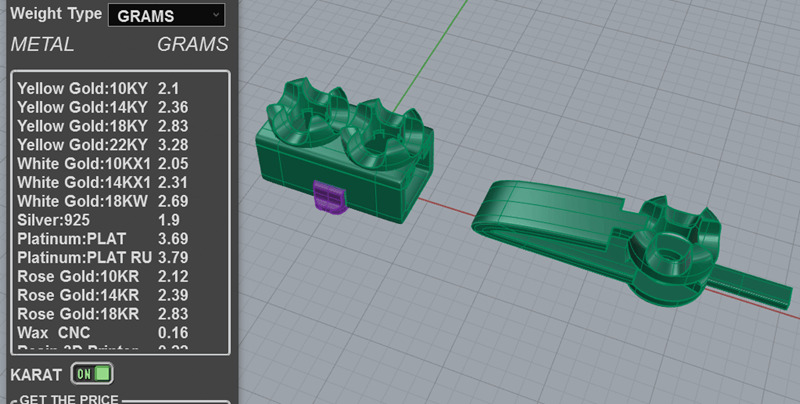 9pt Gem Or Diamond Tennis Bracelet 3D print model_3