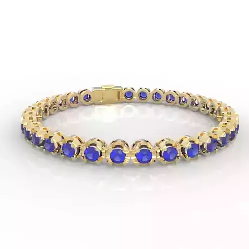10pt Gem Or Diamond Tennis Bracelet 3D print model 10pt Gem Or Diamond Tennis Bracelet 3D print model