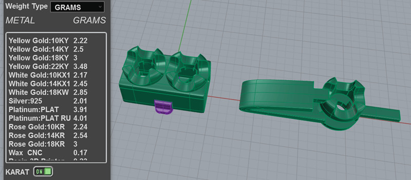 10pt Gem Or Diamond Tennis Bracelet 3D print model_4