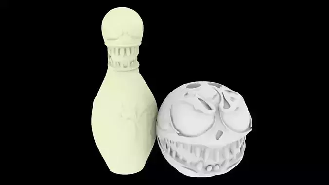 VENOM Bowling Set 3D Printable Model 3D print model