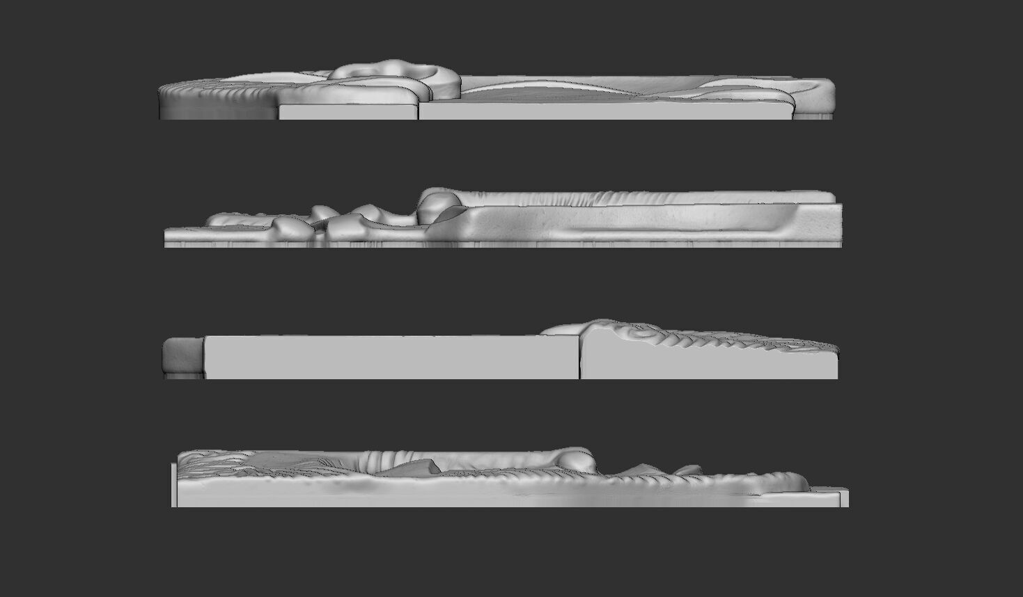 Face Sculpture Wall Decor for Cnc or 3D Printing 3D print model_7