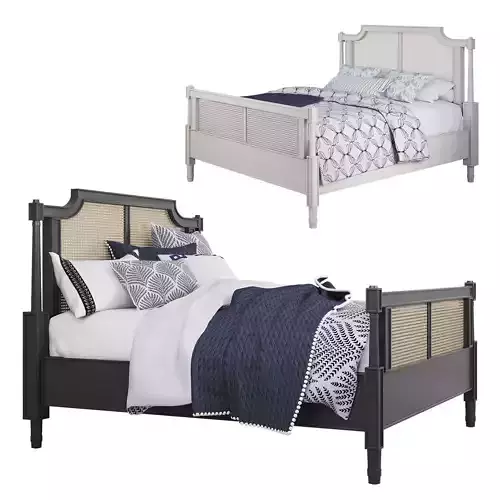 Villandry Bed Low-poly 3D model