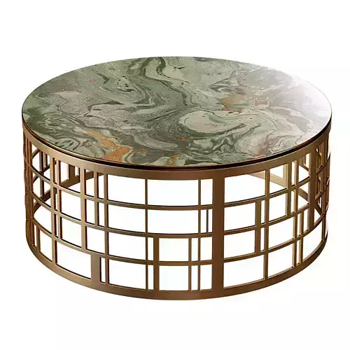 Bronze Table Finish Top Vetrite 3D model