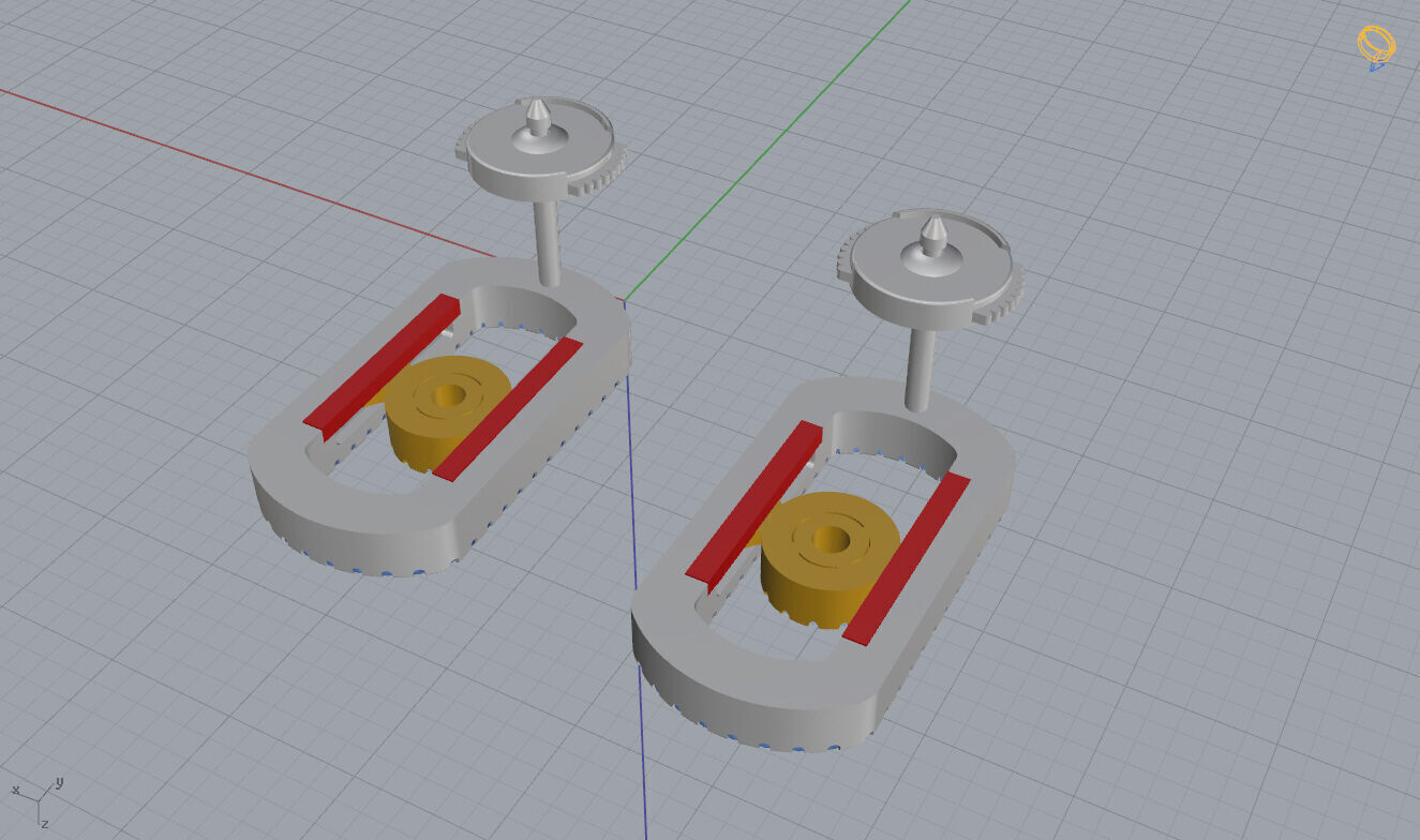 Messika Earrings 3D print model_12