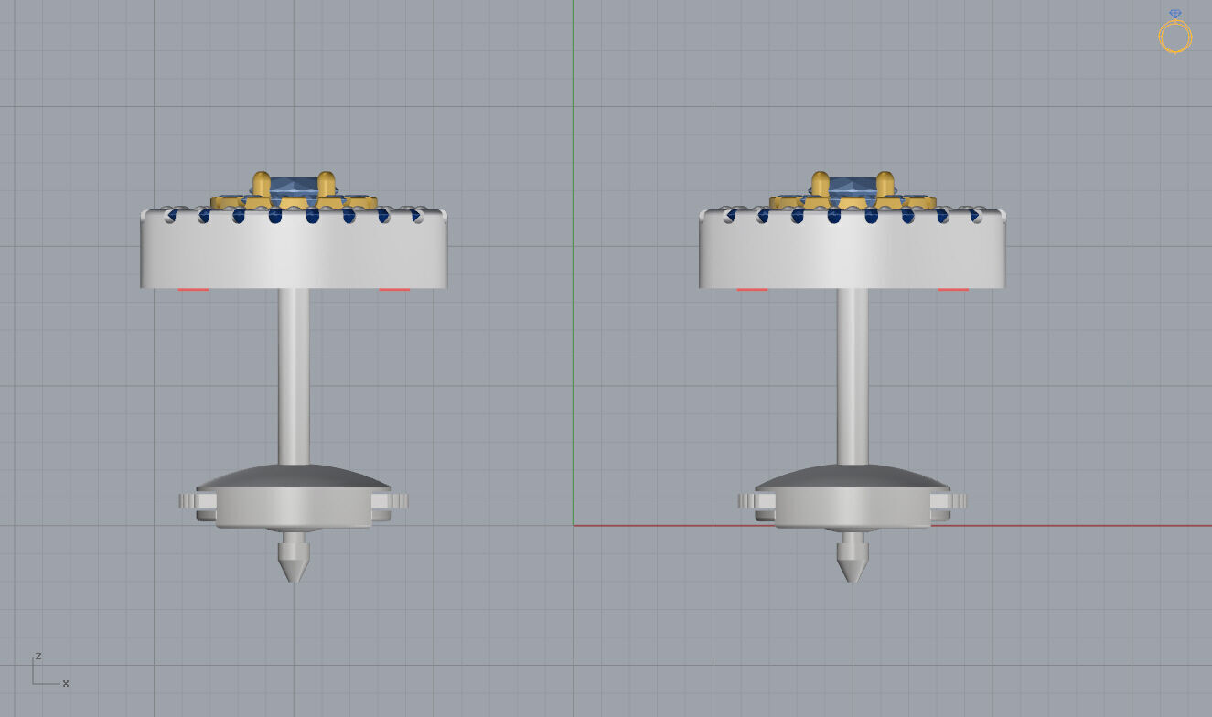 Messika Earrings 3D print model_8