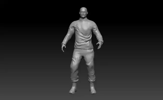 Realistic Character Model With Pose 