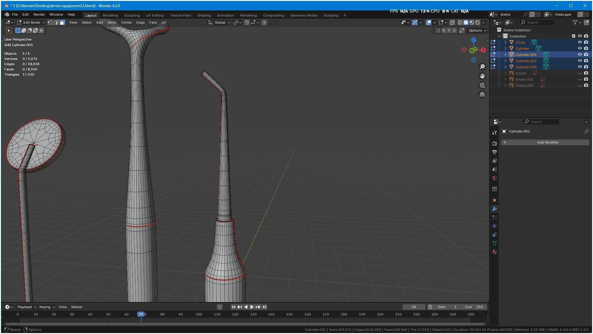 Dental Instruments 3D Model Collection_8
