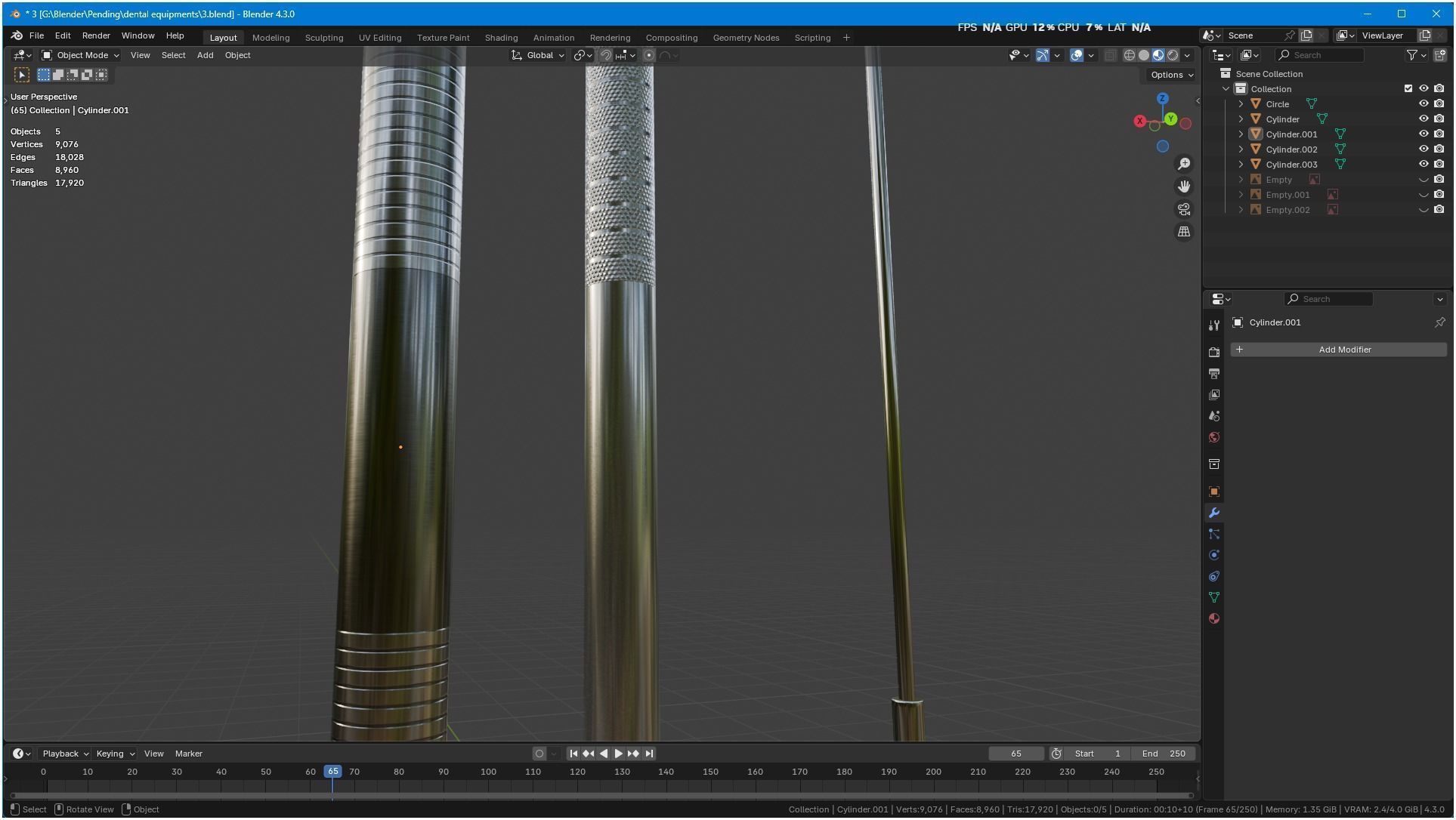 Dental Instruments 3D Model Collection_9