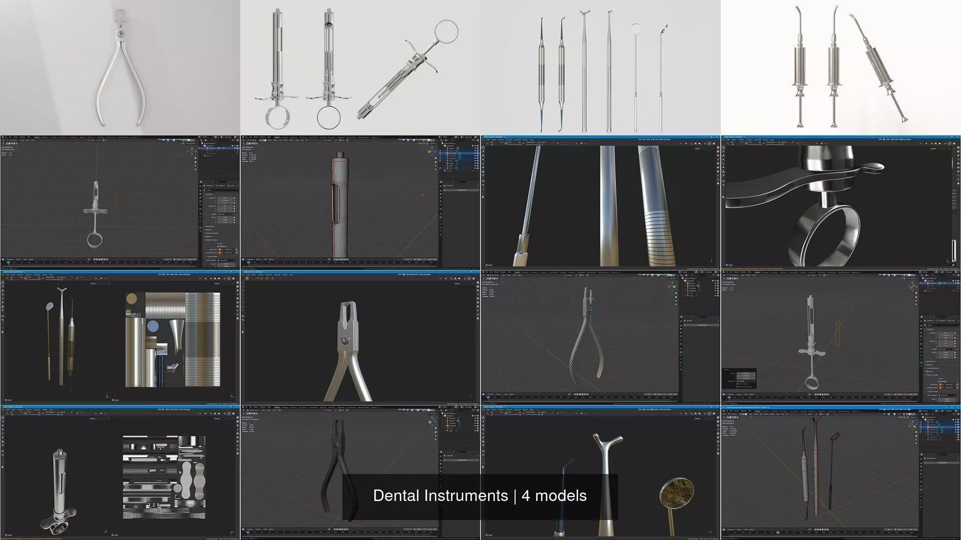 Dental Instruments 3D Model Collection_0