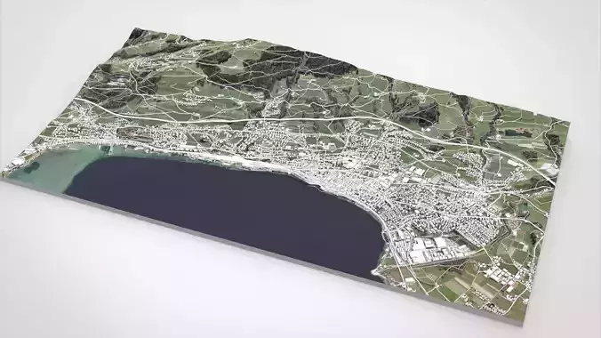 Cityscape Rorschach Switzerland 3D model